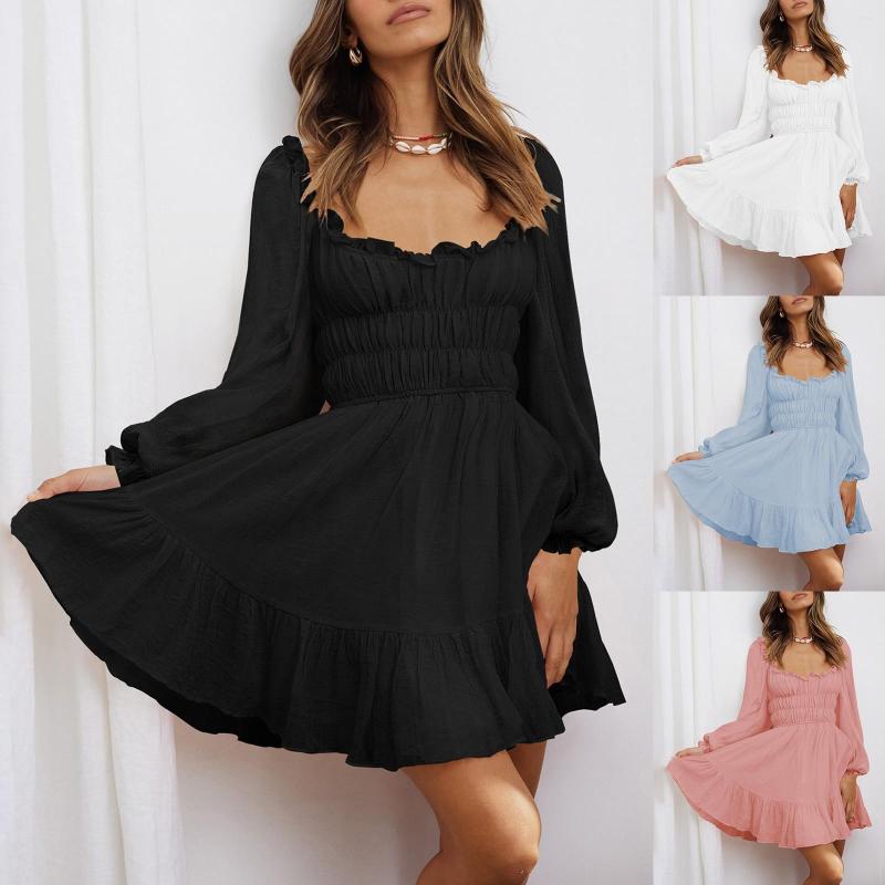 Casual Dresses Belted For Women Women' Flounce Long Sleeve Wedding Ruffle Mesh Party Mini Dress Rustic, White
Casual Dresses Belted For Women Women' Flounce Long Sleeve Wedding Ruffle Mesh Party Mini Dress Rustic, White