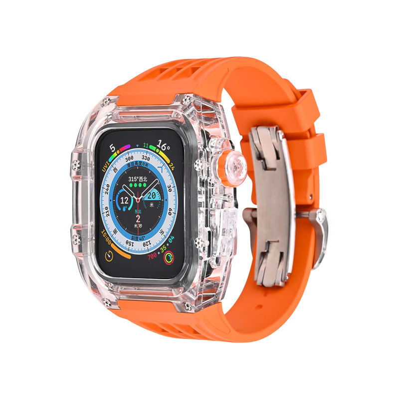 For Apple Watch Series 8 7 6 5 4 SE Premium Polycarbonate Sports AP MOD Kit Protective Case Band Strap Cover 44mm 45mm, Clear case+green band
For Apple Watch Series 8 7 6 5 4 SE Premium Polycarbonate Sports AP MOD Kit Protective Case Band Strap Cover 44mm 45mm, Clear case+green band