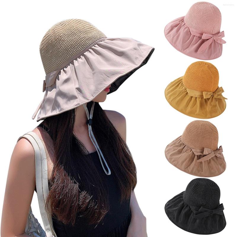 Wide Brim Hats Sun For Women Summer Beach UV Protection Caps Female Lady Fashion Bow Bucket Hat Casquette Femme Outdoor Visors Cap, Khaki
Wide Brim Hats Sun For Women Summer Beach UV Protection Caps Female Lady Fashion Bow Bucket Hat Casquette Femme Outdoor Visors Cap, Khaki