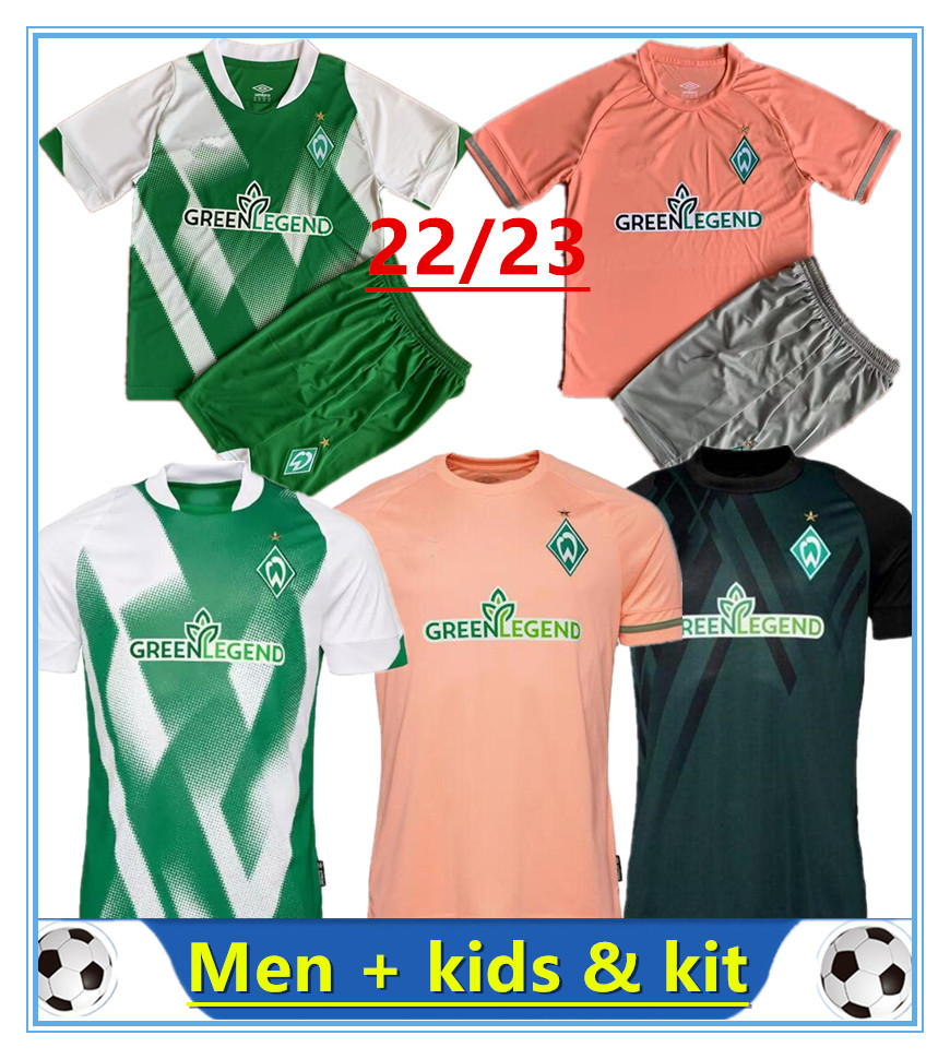 22 23 Werder Bremen Soccer Jerseys Marvin Ducksch Leonardo Bittencourt BLACK GREEN FRIEDL PIEPER football shirt men and kids Kit sock Full sets, Away+patch
22 23 Werder Bremen Soccer Jerseys Marvin Ducksch Leonardo Bittencourt BLACK GREEN FRIEDL PIEPER football shirt men and kids Kit sock Full sets, Away+patch