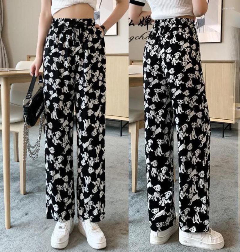 Women's Sleepwear 2022Chiffon Fun Lovely Pattern Printed Straight Casual Pants Women Pyjamas Loose Wild High-Waisted Wide-leg Trendy Sports, Beige
Women's Sleepwear 2022Chiffon Fun Lovely Pattern Printed Straight Casual Pants Women Pyjamas Loose Wild High-Waisted Wide-leg Trendy Sports, Beige