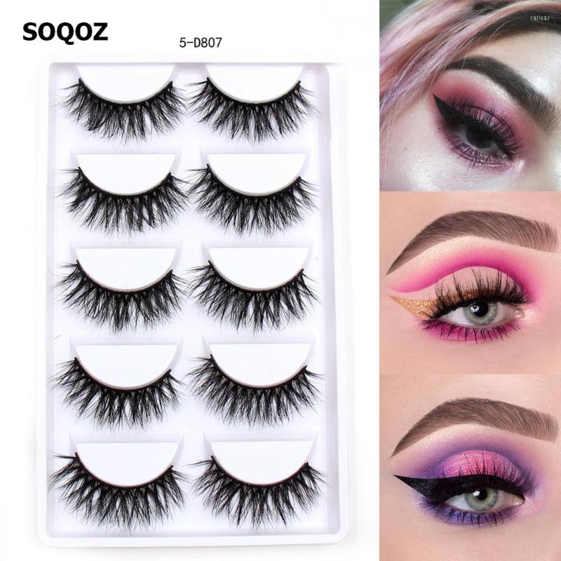 False Eyelashes SOQOZ 5 Pairs 3D Mink Lashes Luxury Handmade Fluffy Natural Long Makeup
False Eyelashes SOQOZ 5 Pairs 3D Mink Lashes Luxury Handmade Fluffy Natural Long Makeup