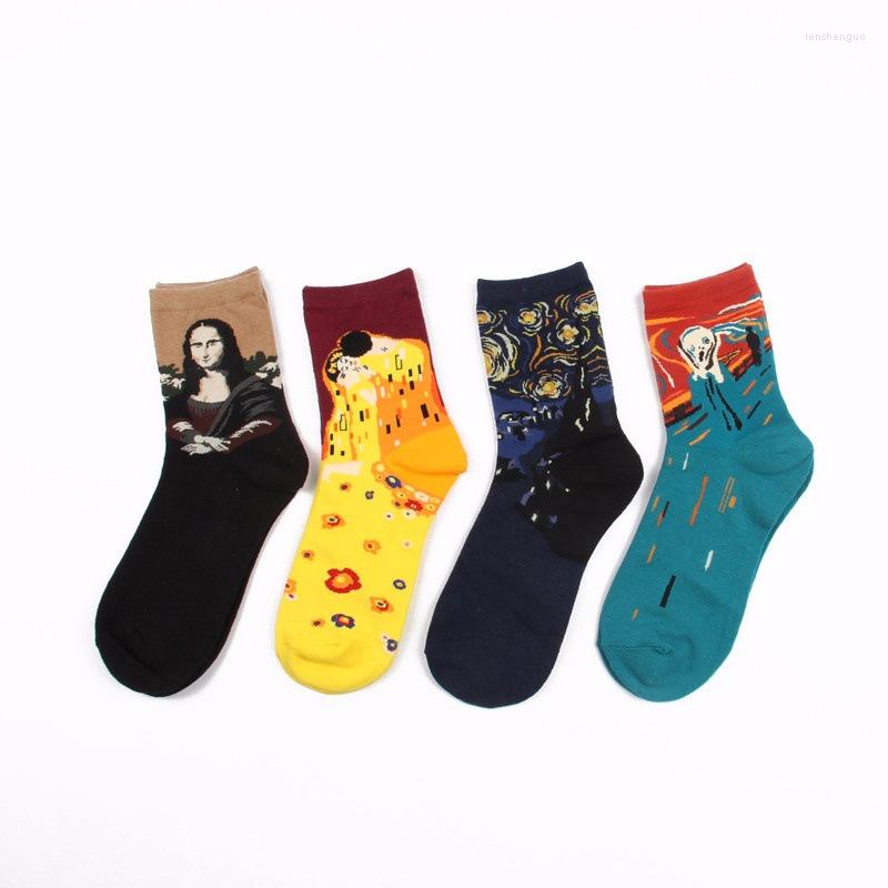 Men's Socks 2022 Fashion Art Cotton Western Christmas Abstract Oil Painting Mona Lisa Vintage Male Female Lovers, Black
Men's Socks 2022 Fashion Art Cotton Western Christmas Abstract Oil Painting Mona Lisa Vintage Male Female Lovers, Black