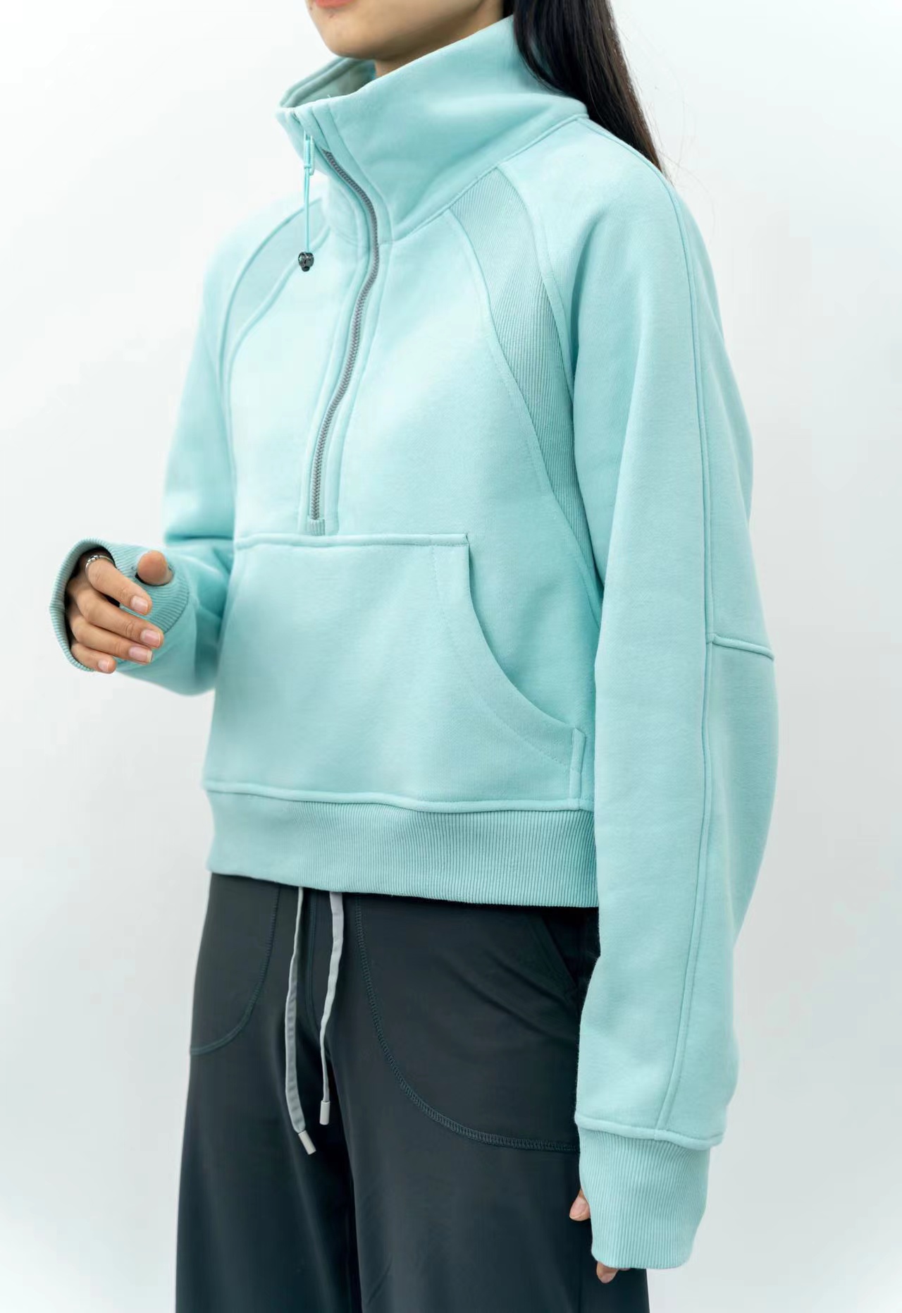 Women Sport hoodies & sweatshirts funnel Jacket half Zipper Yoga Coat Clothes LU Fitness Outfits Running Hoodies Thumb Hole Sportwear Gym Workout Hooded Top fleece, Green embroider logo
Women Sport hoodies & sweatshirts funnel Jacket half Zipper Yoga Coat Clothes LU Fitness Outfits Running Hoodies Thumb Hole Sportwear Gym Workout Hooded Top fleece, Green embroider logo