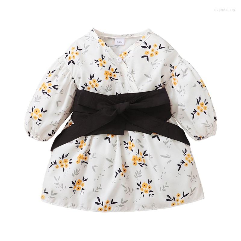 Girl Dresses Infant Baby Long Sleeve Dress Floral Printed V Neck Button-Down With Waist Belt Casual Sweet Gown Clothes 3-24M, Picture shown
Girl Dresses Infant Baby Long Sleeve Dress Floral Printed V Neck Button-Down With Waist Belt Casual Sweet Gown Clothes 3-24M, Picture shown