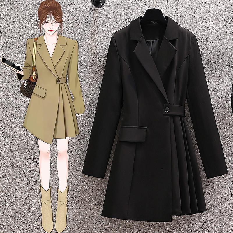 Women's Suits Khaki Fashion Woman Blazer Jacket 2022 Spring Design Sense Of Temperament High-end Small Black Dress Suit
Women's Suits Khaki Fashion Woman Blazer Jacket 2022 Spring Design Sense Of Temperament High-end Small Black Dress Suit