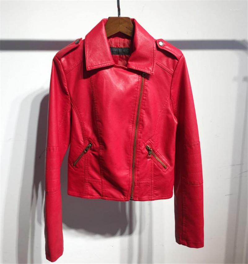 Women' Leather European And American Fashion Women' PU Jacket Coats Casual Lapel Zipper Short Coat Spring Autumn, Black
Women' Leather European And American Fashion Women' PU Jacket Coats Casual Lapel Zipper Short Coat Spring Autumn, Black