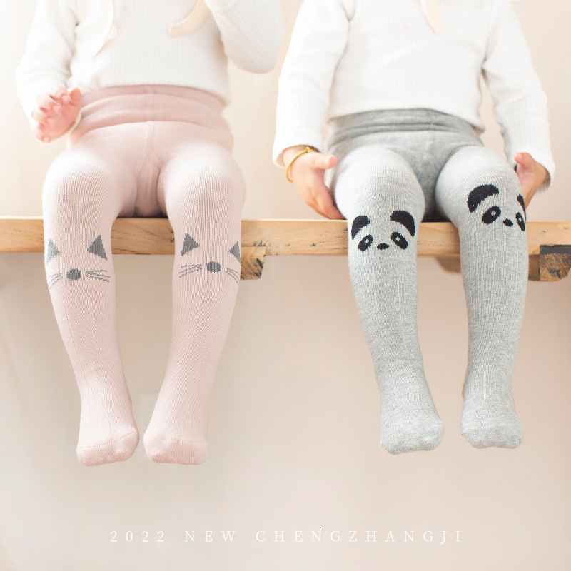 Leggings Tights Children s Pantyhose Spring Summer Baby Cotton for Kids Cartoon Cute Girls Stocking Toddler Accesorios 221203