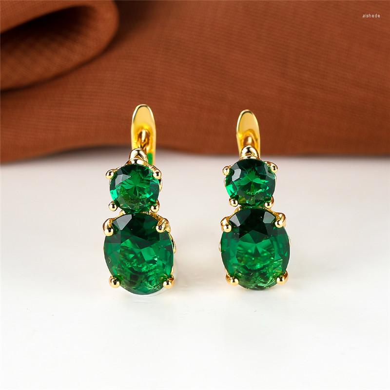 Hoop Earrings Cute Gourd Green Zircon Round Crystal Oval Stone Vintage Gold Color Wedding For Women Party Gift
Hoop Earrings Cute Gourd Green Zircon Round Crystal Oval Stone Vintage Gold Color Wedding For Women Party Gift
