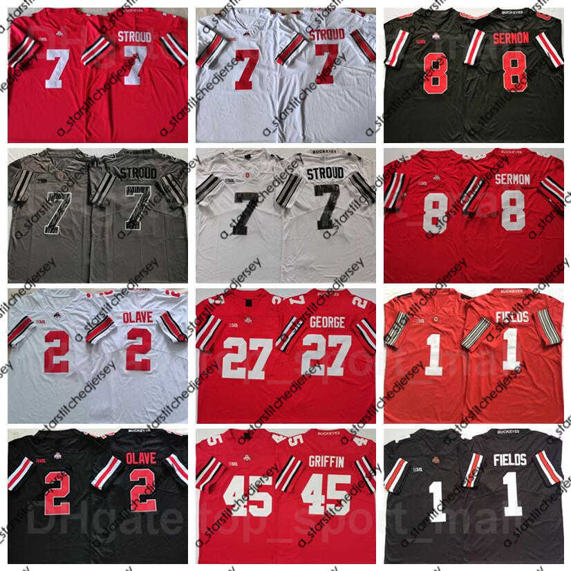 American College Football Wear Ohio State Buckeyes Collegeg Football 7 CJ Stroud Jersey 2 Chris Olave 8 Trey Sermon 1 Justin Fields 27 Eddie George 45 Archie Griffin, 1 red3
American College Football Wear Ohio State Buckeyes Collegeg Football 7 CJ Stroud Jersey 2 Chris Olave 8 Trey Sermon 1 Justin Fields 27 Eddie George 45 Archie Griffin, 1 red3