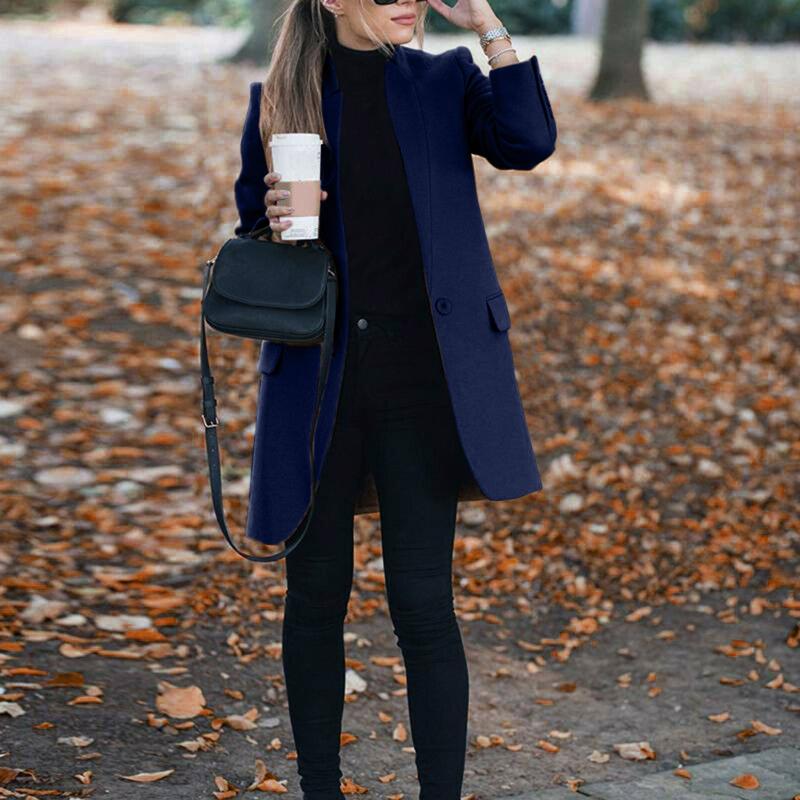 Women' Jackets Elegant Womens Artificial Wool Coat Autumn Korean Temperament Slim Trench Jacket Ladies Warm Long Overcoat Outwear, Yellow
Women' Jackets Elegant Womens Artificial Wool Coat Autumn Korean Temperament Slim Trench Jacket Ladies Warm Long Overcoat Outwear, Yellow