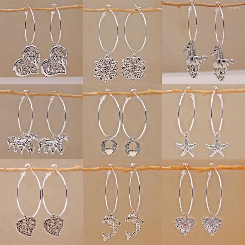 Hoop Earrings RLOPAY Fashion Round Plated For Women Animal Heart Luxury Jewelry Wedding Anniversary Gift Acessories
Hoop Earrings RLOPAY Fashion Round Plated For Women Animal Heart Luxury Jewelry Wedding Anniversary Gift Acessories