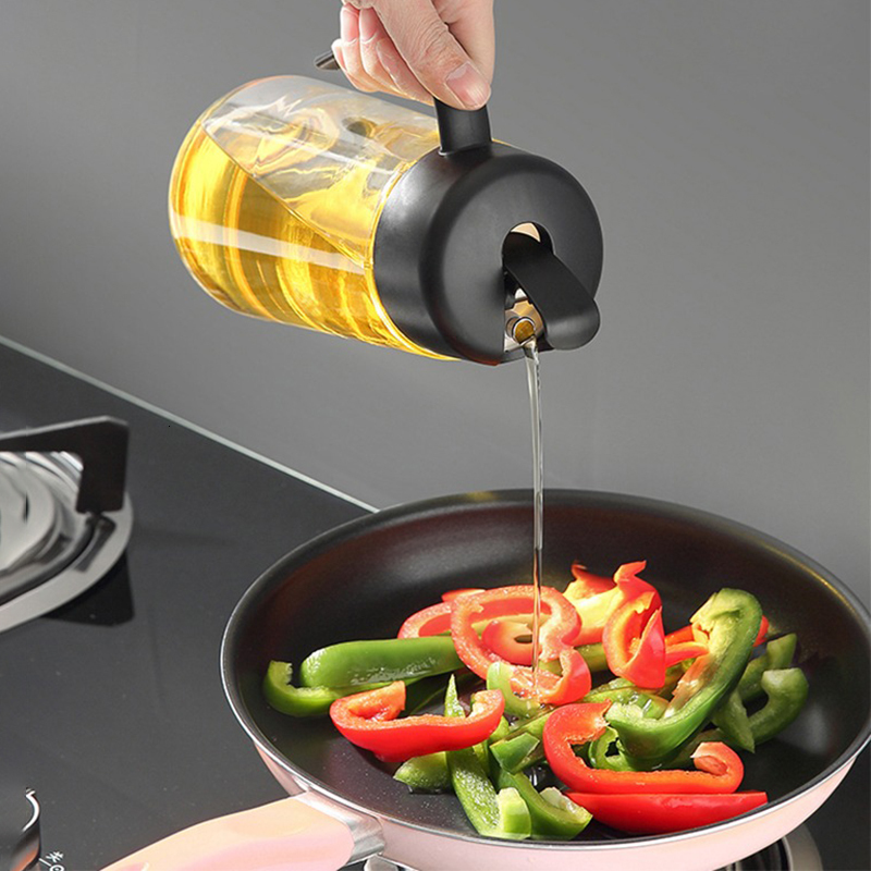 Herb Spice Tools ECOCO 6001000ml Oil Bottle Sauce Bottle Glass Storage Bottles for Oil and Vinegar Creative Oil Dispenser for Kitchen Accessory 221203