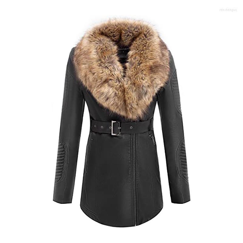 Women' Leather Giolshon Women Faux Suede Long Jacket Wonderfully Parka Coat With Detachable Fur Collar Winter Female Outwear 2022, Black
Women' Leather Giolshon Women Faux Suede Long Jacket Wonderfully Parka Coat With Detachable Fur Collar Winter Female Outwear 2022, Black
