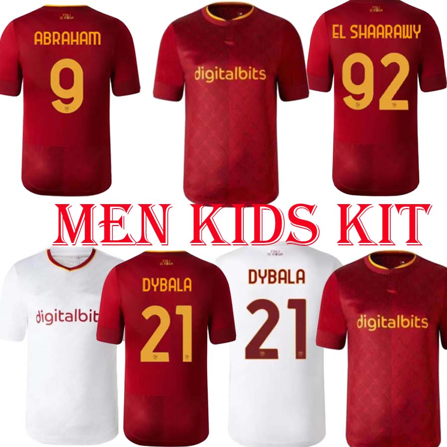 22 23 roma SOCCER JERSEYS DYBALA home belotti CELIK Pellegrini Abraham 2022 2023 Wijnaldum Zaniolo MANCINI KUMBULLA men kids kit FOOTBALL EL SHAARAWY Uniform, Green
22 23 roma SOCCER JERSEYS DYBALA home belotti CELIK Pellegrini Abraham 2022 2023 Wijnaldum Zaniolo MANCINI KUMBULLA men kids kit FOOTBALL EL SHAARAWY Uniform, Green