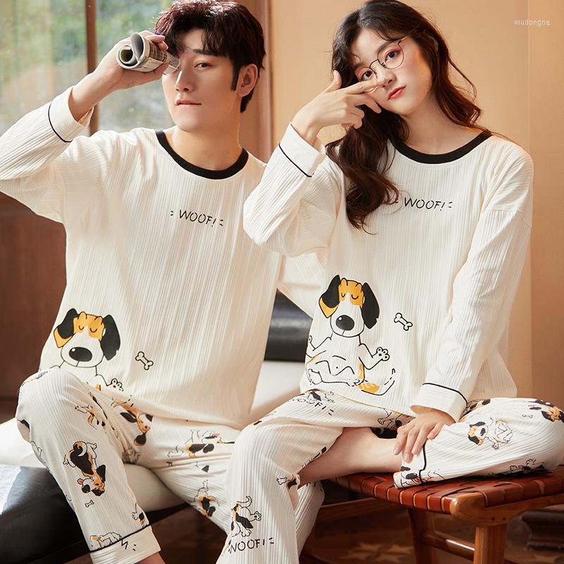 Men's Sleepwear Cotton Nightwear Couples Autumn Men Women Pijamas Set Long Sleep Tops Pant 2 Pieces Homewear Loungewear 2022, Style 11
Men's Sleepwear Cotton Nightwear Couples Autumn Men Women Pijamas Set Long Sleep Tops Pant 2 Pieces Homewear Loungewear 2022, Style 11