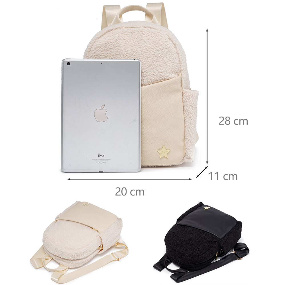 Backpacks Soboba Fashion Kids Bag for Kindergarden Warm Velvet Leather Children Outside Picnic School Large Capacity 221203