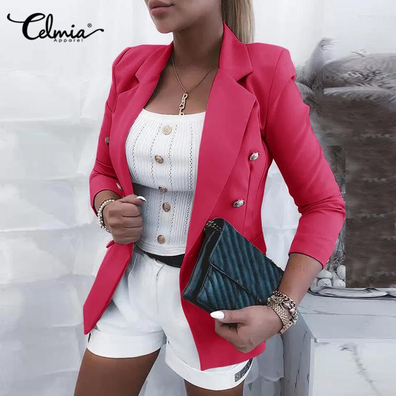 Women' Suits Celmia Women Suit Blazer 2022 Autumn Casual Elegant Long Sleeve Coat Double Breasted OL Style Party Formal Outerwear, Black
Women' Suits Celmia Women Suit Blazer 2022 Autumn Casual Elegant Long Sleeve Coat Double Breasted OL Style Party Formal Outerwear, Black