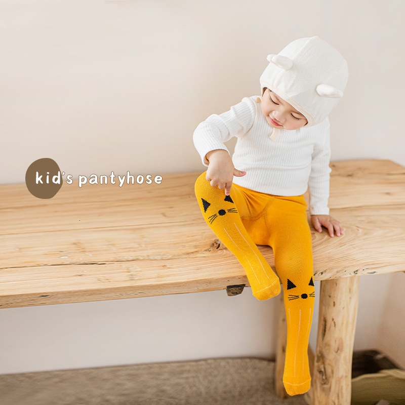 Leggings Tights Children s Pantyhose Spring Summer Baby Cotton for Kids Cartoon Cute Girls Stocking Toddler Accesorios 221203