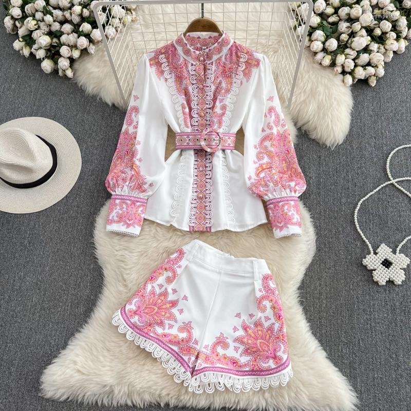 Women' Tracksuits PREPOMP 2022 Autumn Long Puff Sleeve Stand Collar Print Loose Shirt High Waist Wide Leg Shorts Two Piece Set Women, Black
Women' Tracksuits PREPOMP 2022 Autumn Long Puff Sleeve Stand Collar Print Loose Shirt High Waist Wide Leg Shorts Two Piece Set Women, Black