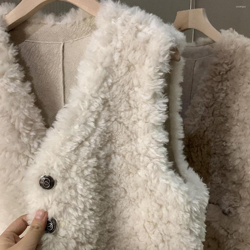 Women' Vests Lamb Wool Vest Women' Fur All-in-one 2022 Autumn And Winter Western Style Outer Wear All-match Thick Jacket, Beige
Women' Vests Lamb Wool Vest Women' Fur All-in-one 2022 Autumn And Winter Western Style Outer Wear All-match Thick Jacket, Beige