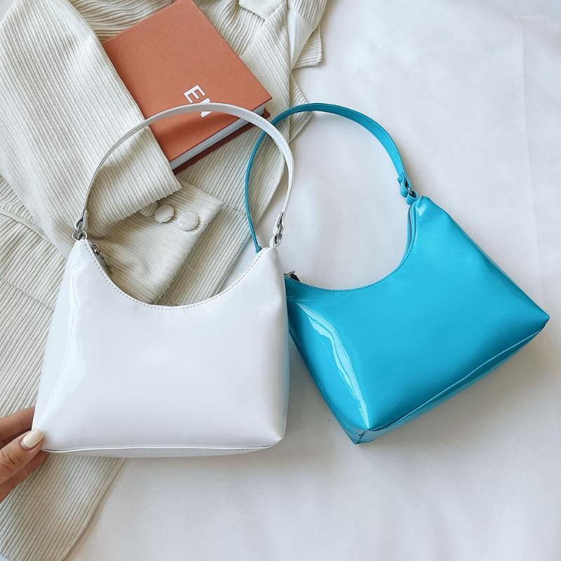 Evening Bags Vintage Women 's Bag Patent PU Leather Shoulder Underarm Casual All-match Hobos Purse Pure Color Zipper Designer Handbag, Rose red
Evening Bags Vintage Women 's Bag Patent PU Leather Shoulder Underarm Casual All-match Hobos Purse Pure Color Zipper Designer Handbag, Rose red
