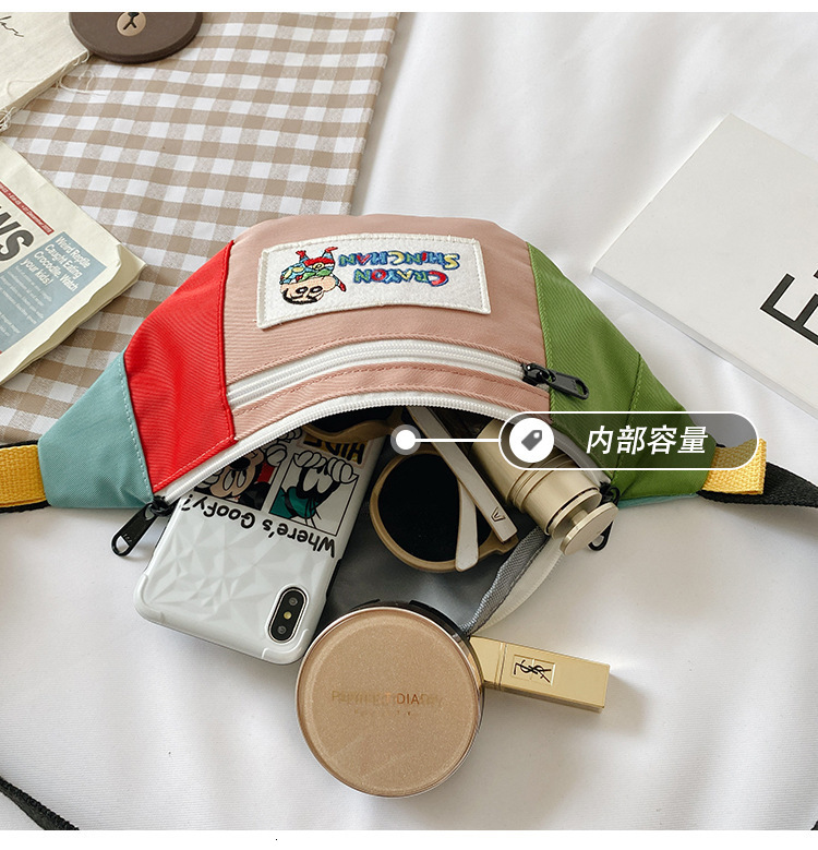 Backpacks Japanese Canvas Cartoon Crayon Shinchan Shoulder Bag Cute Boys Girls Belt Bags Children s Anime Backpack 8 11 Years 221203