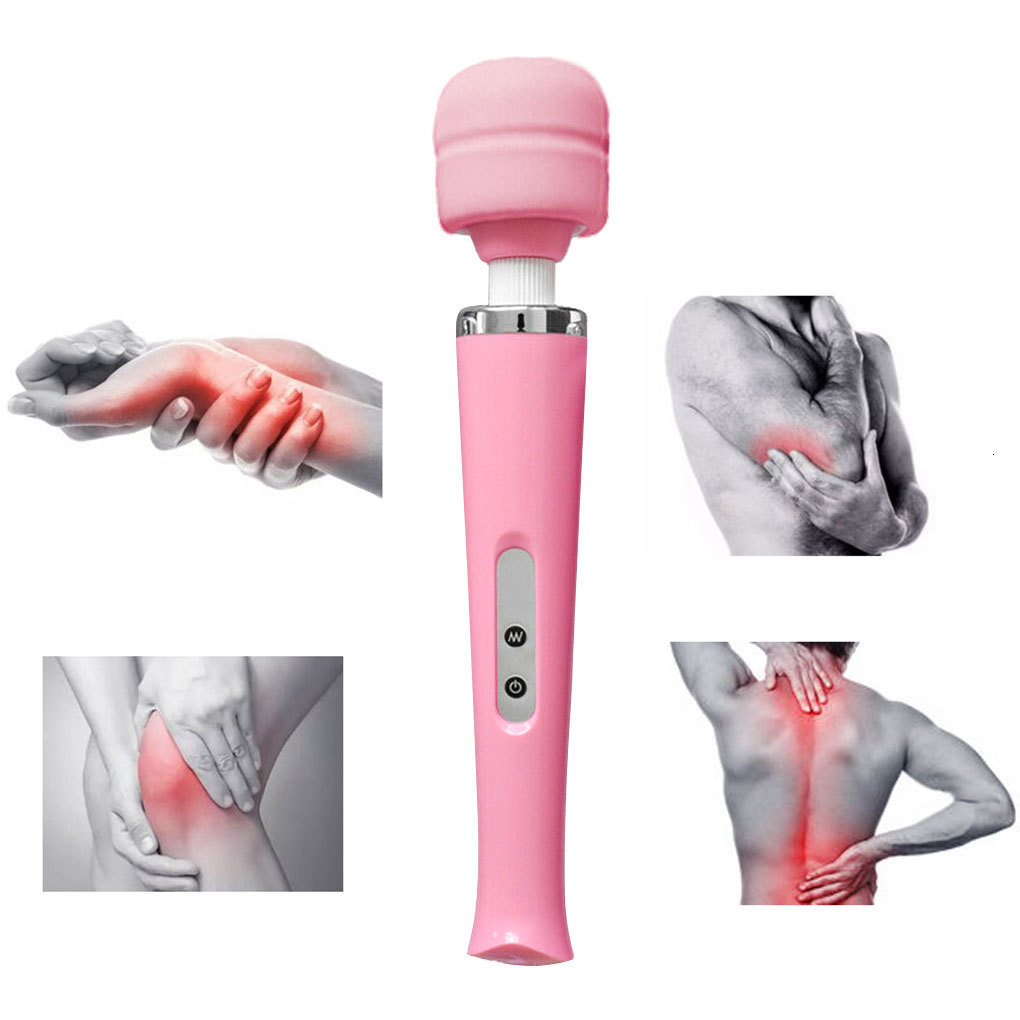 Portable Slim Equipment Electric Massager 10 Different Vibration Massage Stick Foot Head Full Body Massaging Wand for Body Relief EUUSUKAU Plug 221203