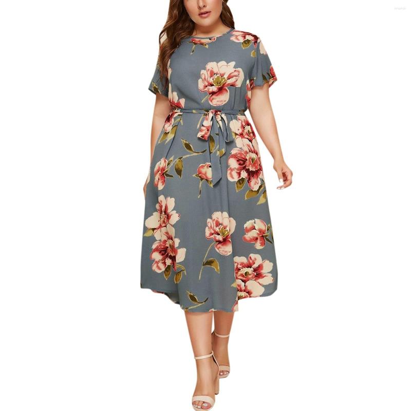 Casual Dresses Floral Dress Women Sleeveless Boho Flower Print Oversized Long Plus O-neck A-line Party Vestidos, Gray
Casual Dresses Floral Dress Women Sleeveless Boho Flower Print Oversized Long Plus O-neck A-line Party Vestidos, Gray