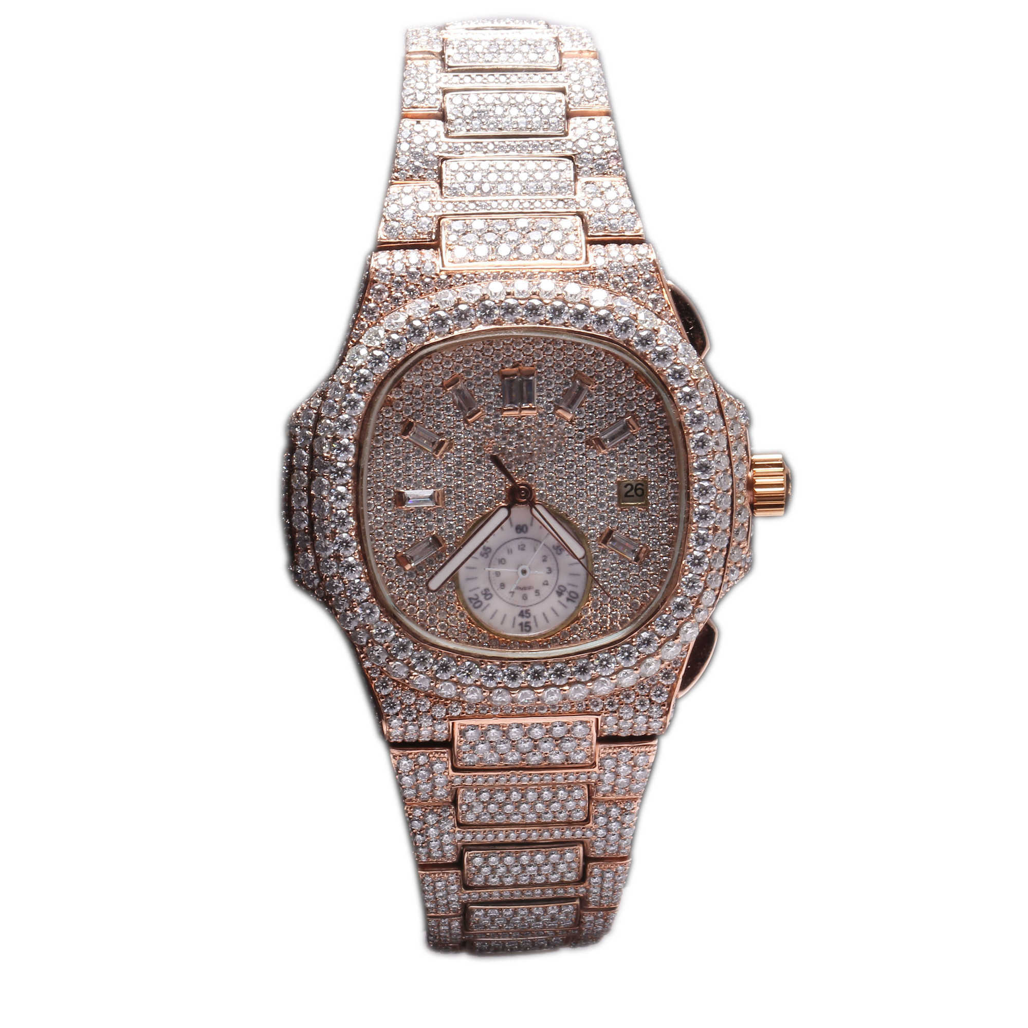 Other Watches Wristwatches iced out labgrown handmade diamond luxury mens watch customize diamond watch manufacturer fine jewelry
Other Watches Wristwatches iced out labgrown handmade diamond luxury mens watch customize diamond watch manufacturer fine jewelry