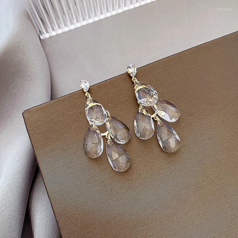 Backs Earrings Simple Water Drop Crystal Clip On Temperament Glass Transparent Grapes Ear Without Piercing For Women
Backs Earrings Simple Water Drop Crystal Clip On Temperament Glass Transparent Grapes Ear Without Piercing For Women