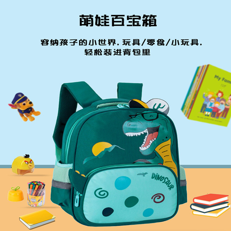 Backpacks The Cartoon Dinosaur Kindergarten School Bag Boy 3 6 Years Old Girl Big Class Primary Student Backpack 221203