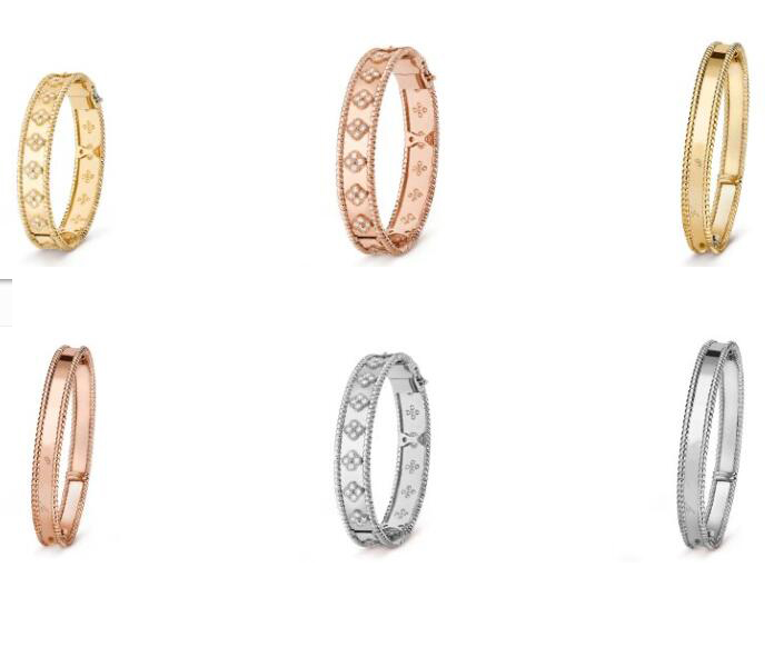 Charm Bracelets Signature bracelet vanclee Four-leaf clover Star kaleidoscope three-color Gold bracelet for womens Girls Valentine's Jewelry bijoux cjewelers
Charm Bracelets Signature bracelet vanclee Four-leaf clover Star kaleidoscope three-color Gold bracelet for womens Girls Valentine's Jewelry bijoux cjewelers