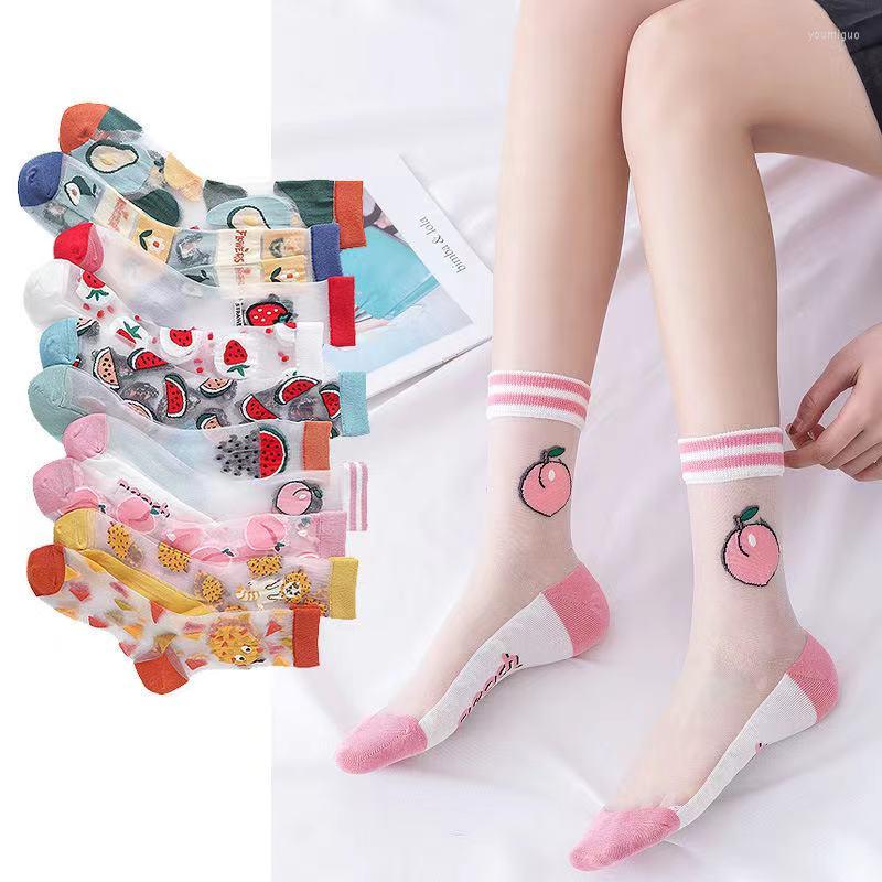 Women Socks 1Pair Japanese Korea Style Middle Summer Creative Fruits Transparent Silk Trend Print Ultrathin Glass JacquardSocks, Bq1h1
Women Socks 1Pair Japanese Korea Style Middle Summer Creative Fruits Transparent Silk Trend Print Ultrathin Glass JacquardSocks, Bq1h1