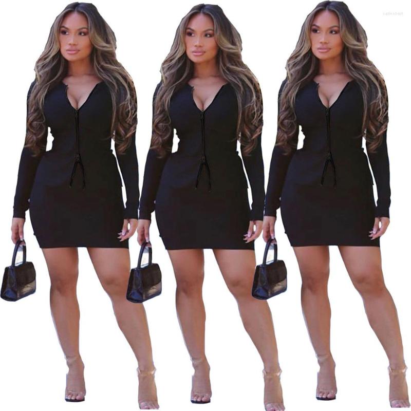 Work Dresses AR5548 European And American 2022 Sexy Women' Fashion Solid Color Two-way Zipper Belly Button Short Skirt Two-piece Suit, Black
Work Dresses AR5548 European And American 2022 Sexy Women' Fashion Solid Color Two-way Zipper Belly Button Short Skirt Two-piece Suit, Black