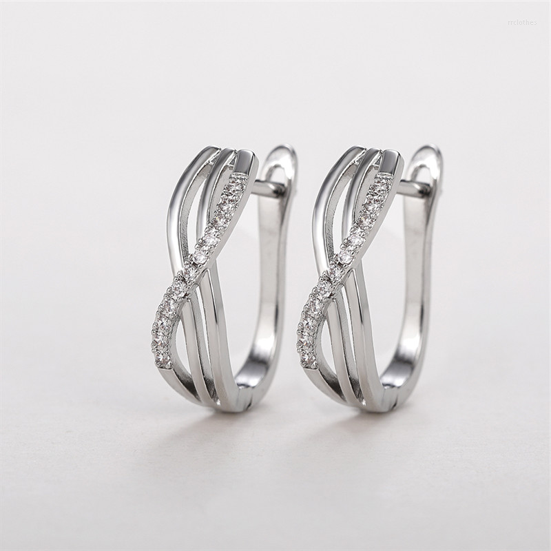 Hoop Earrings CAOSHI Stylish Female Shiny Crystal With Cross Design Silver Color Accessories For Women All Match Trend Jewelry
Hoop Earrings CAOSHI Stylish Female Shiny Crystal With Cross Design Silver Color Accessories For Women All Match Trend Jewelry