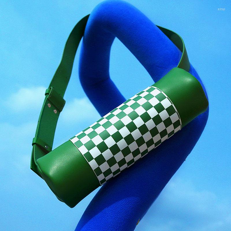Evening Bags Designer Cylinder Women Bag Wide Shoulder Belt Armpit Contrast Color Messenger Single Women's Handbag, Green
Evening Bags Designer Cylinder Women Bag Wide Shoulder Belt Armpit Contrast Color Messenger Single Women's Handbag, Green