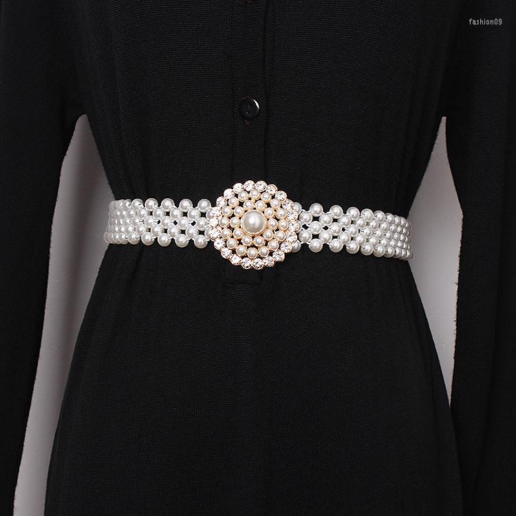 Belts Elegant Ladies High Elastic Waist Round Rhinestone Hook Pearl Women Waistband Autumn Dress Shirt Coat Girdle Strap, Black
Belts Elegant Ladies High Elastic Waist Round Rhinestone Hook Pearl Women Waistband Autumn Dress Shirt Coat Girdle Strap, Black