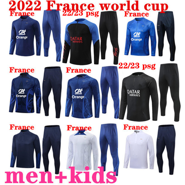 2022 French fra nce tracksuit training suit World soccer cup jersey BENZEMA MBAPPE equipe de Full Sets kids kit Men 22/23 Francais Half pull Long sleeve chandal futbol
2022 French fra nce tracksuit training suit World soccer cup jersey BENZEMA MBAPPE equipe de Full Sets kids kit Men 22/23 Francais Half pull Long sleeve chandal futbol