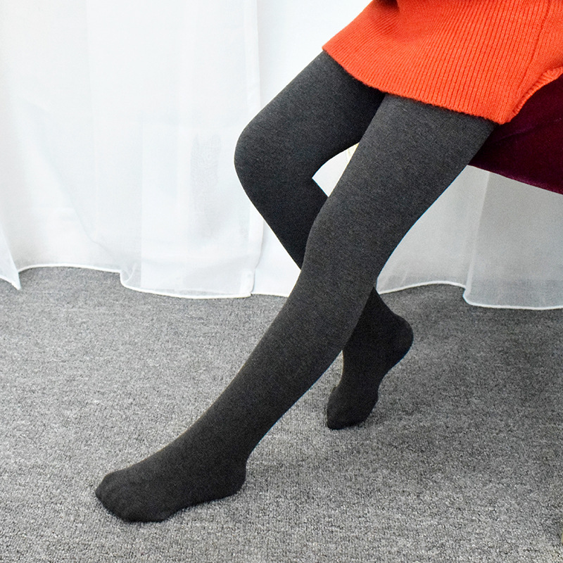 Leggings Tights High Quality Winter Fur Girls Thick Velvet Children Pants Warm Elastic Waist Cotton Kids Trousers 221203