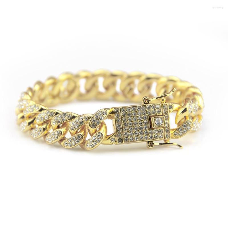 Link Bracelets European And American Hip-hop Jewelry With Rhinestone Cuban Width 12mmhiphop Fashion Bracelet For Men Women Gift Wholesale
Link Bracelets European And American Hip-hop Jewelry With Rhinestone Cuban Width 12mmhiphop Fashion Bracelet For Men Women Gift Wholesale