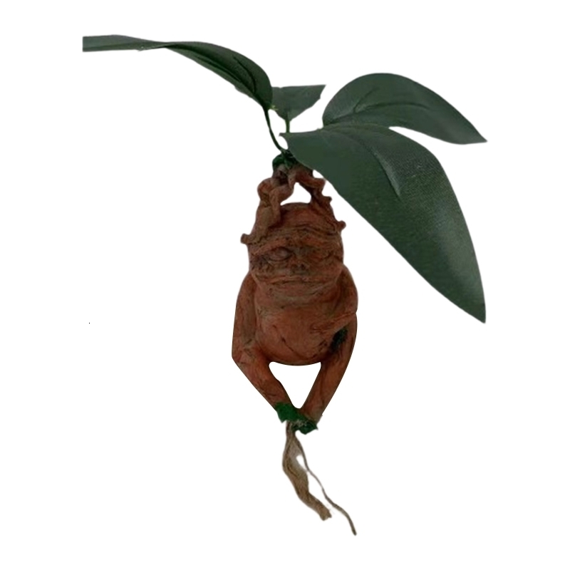 Decorative Objects Figurines Mandrake Grass Resin Statue Landscape Ornament Art Figurine Crafts for Outdoor Garden Courtyard Living Room Bedroom Gift  - view 6