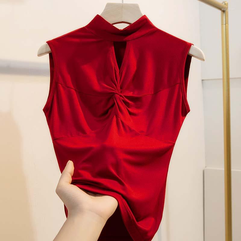 Women' T Shirts Free Women Summer Clothing Modal Cotton Sleeveless Woman' T-shirt High Collar Black White Lady Tops
Women' T Shirts Free Women Summer Clothing Modal Cotton Sleeveless Woman' T-shirt High Collar Black White Lady Tops