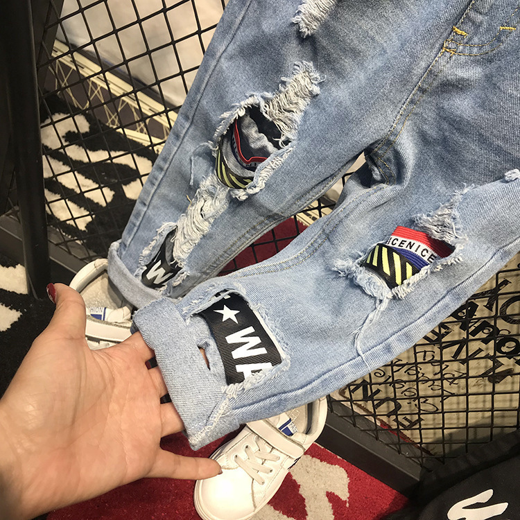 Jeans Children's Pants Spring Kids Baby Boys Children For Casual Denim Toddler Clothing 2-7Years 221203
