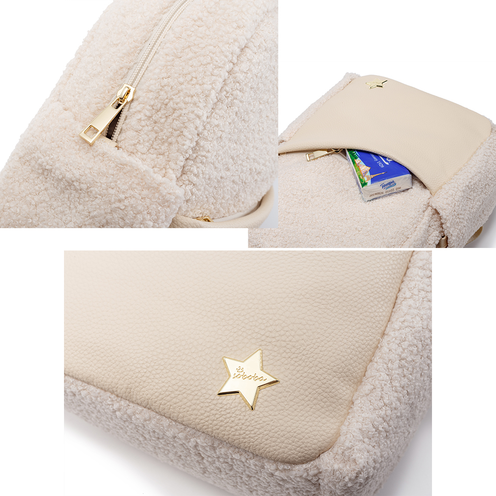 Backpacks Soboba Fashion Kids Bag for Kindergarden Warm Velvet Leather Children Outside Picnic School Large Capacity 221203