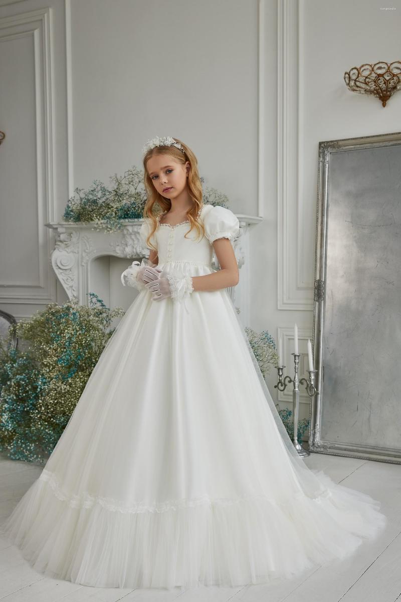 Girl Dresses Flower Birthday Ball Gown Sheer Neck Long Sleeve With Lace Applique Kids Girls Pageant, Custom colors
Girl Dresses Flower Birthday Ball Gown Sheer Neck Long Sleeve With Lace Applique Kids Girls Pageant, Custom colors