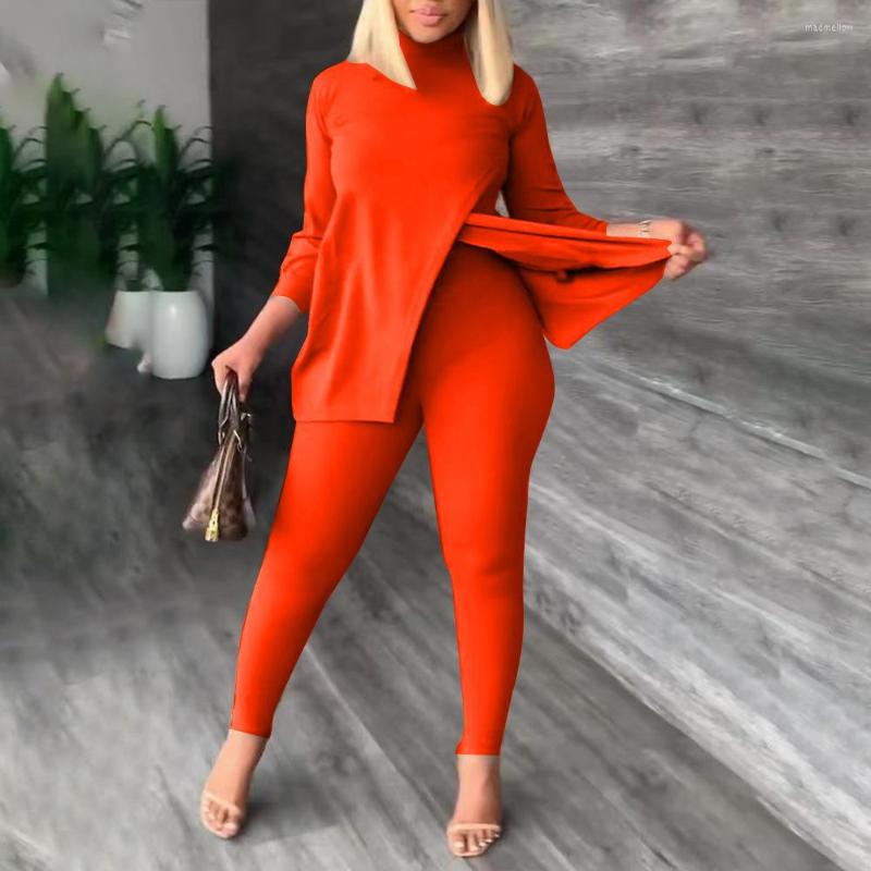 Women' Two Piece Pants Remelon High Elastic Solid Front And Back Split 2022 Fall Fashion Women' Sets Casual Comfortable Outfits, Orange
Women' Two Piece Pants Remelon High Elastic Solid Front And Back Split 2022 Fall Fashion Women' Sets Casual Comfortable Outfits, Orange