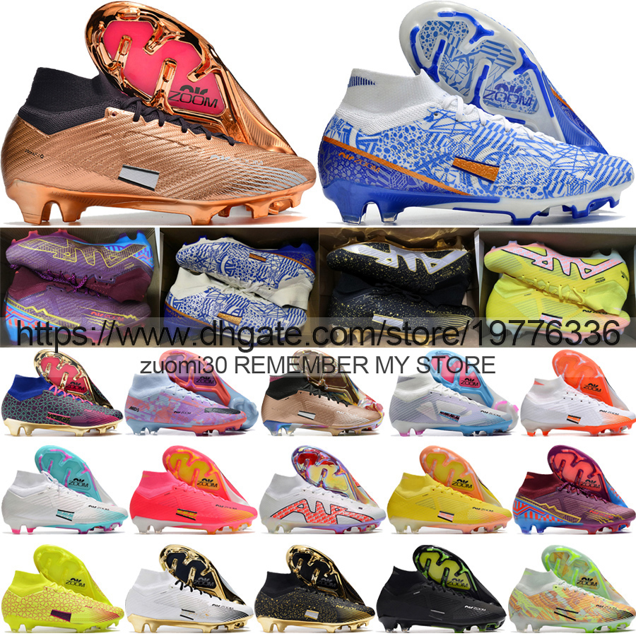Quality Football Boots Zoom Mercurial Superfly 9 Elite FG ACC Soccer Shoes High Ankle Comfortable Trainers Mbappe CR7 Ronaldo Football Cleats US 6.5-12 Send With Bag, Superfly 1
Quality Football Boots Zoom Mercurial Superfly 9 Elite FG ACC Soccer Shoes High Ankle Comfortable Trainers Mbappe CR7 Ronaldo Football Cleats US 6.5-12 Send With Bag, Superfly 1