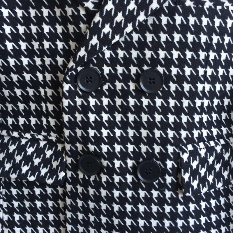 Suits Houndstooth Formal Suit Childrens Set Boys Wedding Birthday Party Performance Costume Kids Double Breasted Blazer Pants Clothes 221205