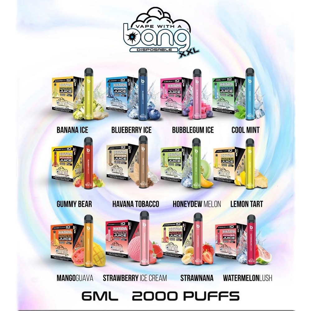 Pods Desechables BANG XXL 2000 puffs electronic cigarette disposables vapes Pre Filled puffs bar Cartridge
Pods Desechables BANG XXL 2000 puffs electronic cigarette disposables vapes Pre Filled puffs bar Cartridge